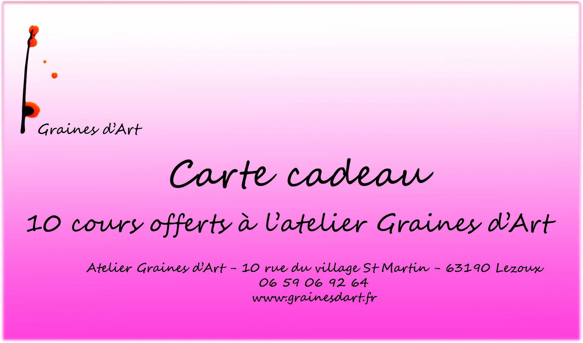 Carte 10 cours