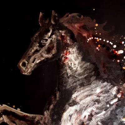 Cheval argenté